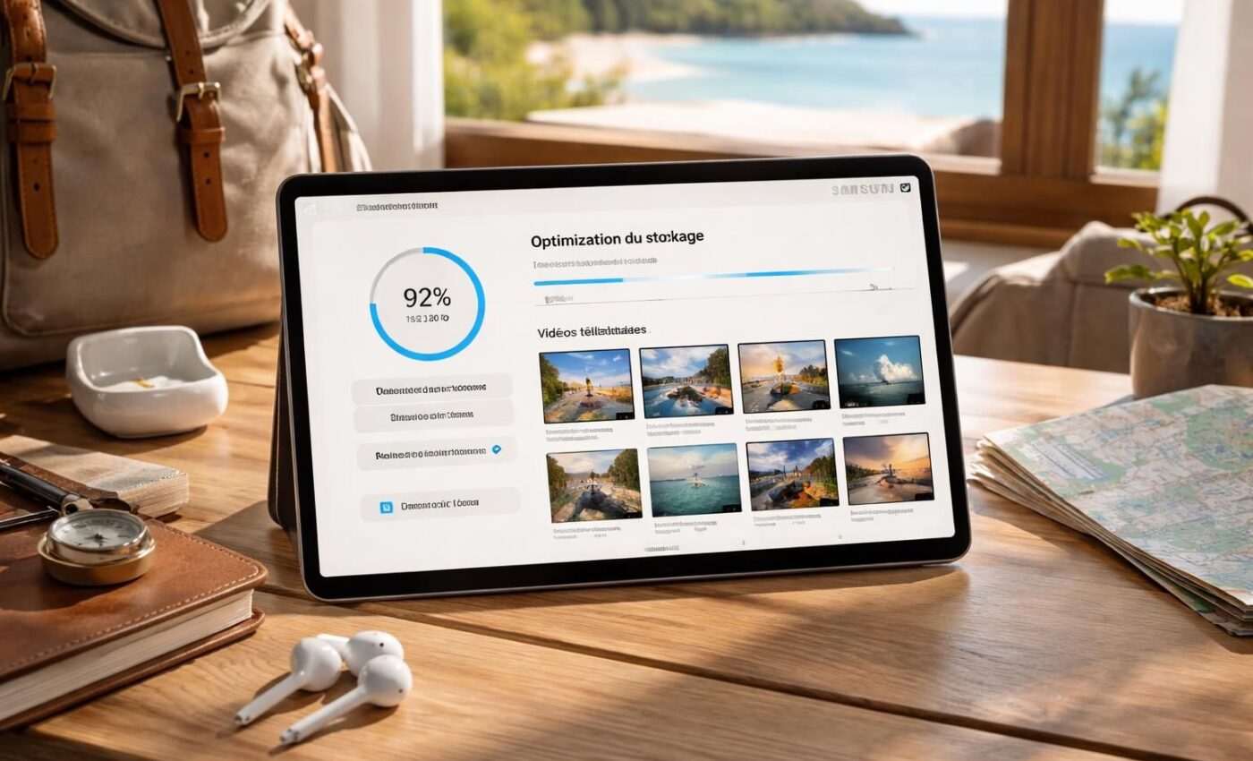 découvrez comment regarder vos contenus préférés hors-ligne sur votre tablette samsung pendant vos voyages et gérez efficacement le stockage pour une expérience optimale.
