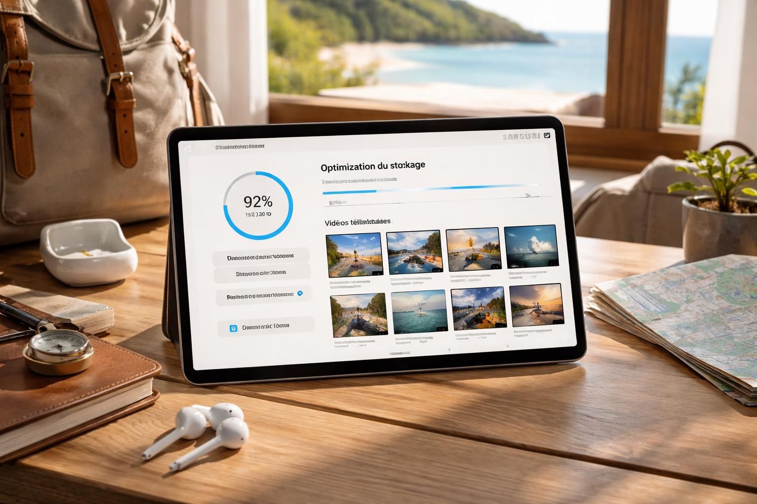 découvrez comment regarder vos contenus préférés hors-ligne sur votre tablette samsung pendant vos voyages et gérez efficacement le stockage pour une expérience optimale.