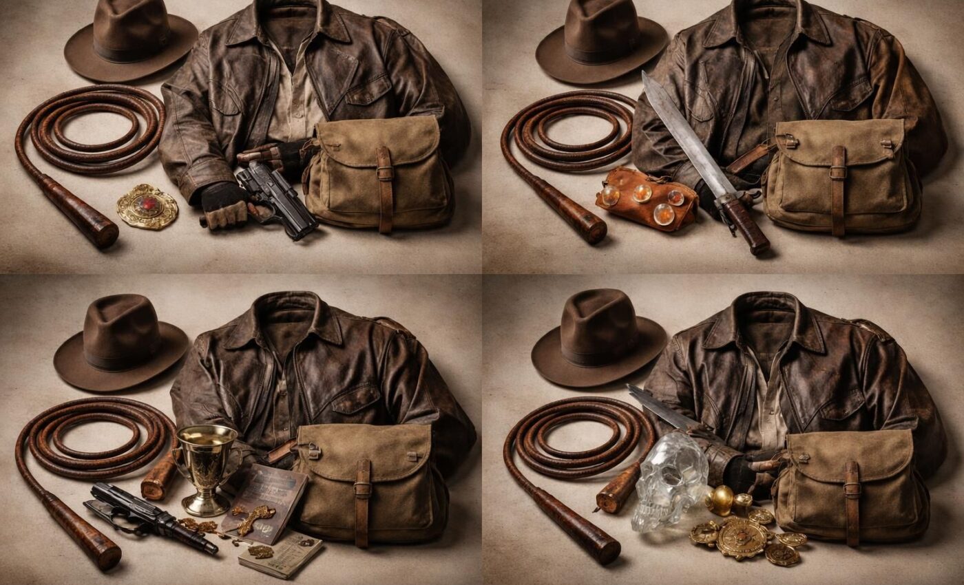 découvrez l'évolution fascinante de l'équipement d'indiana jones à travers les différentes aventures cinématographiques dans ce dossier spécial.