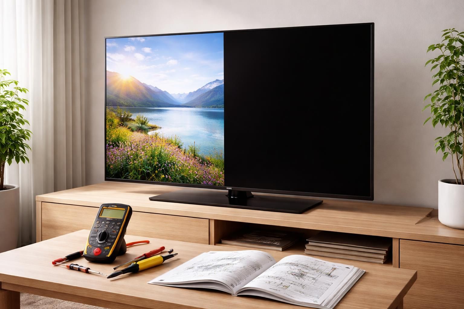 découvrez des conseils pratiques pour diagnostiquer et résoudre le problème d'écran à moitié sombre sur votre tv samsung, et retrouvez une image parfaite rapidement.
