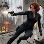 femme rousse dans Avengers