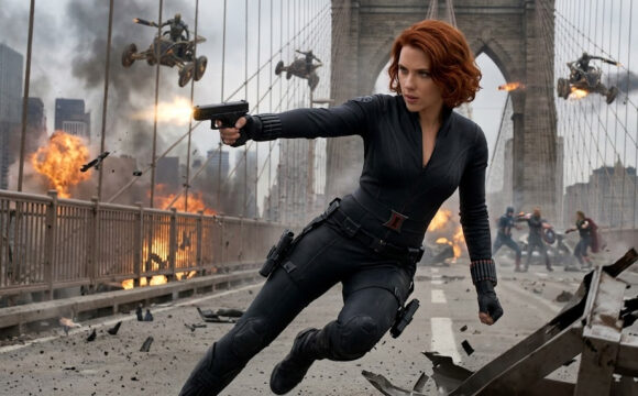 femme rousse dans Avengers
